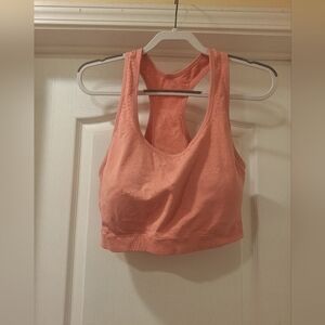 Peach Racerback Sports Bra Womens AnyBody Padded 3X NWOT